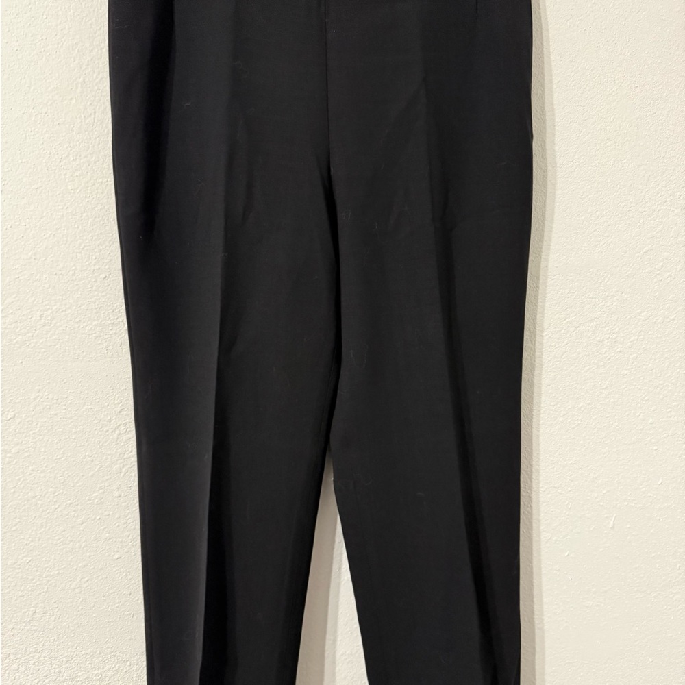 Lafayette 148 New York Black Trousers size 12 wool blend Women’s Career Pants
